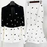New Star Fashion Leek Tling Suit Jacket Fish Tail Long Skirt