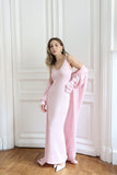 Hot Knitted Hollow Vest Long Skirt + Long Sleeve Open Shirt Set Women's Soft Knitwear