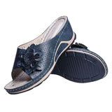 Summer Wish Women's Shoes Large-Size Sandals Women Weaving Flowers Slopes And Slippers