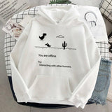 And Winter New Harajuku Sweatshirt Couple Shirt Personality Retro Dinosaur