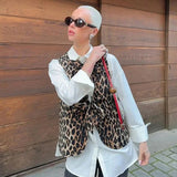 Women's Clothing INS Explosive Leopard Ripple Vest - Long-Term Stocking Assured
