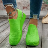 Women's Shoes In The Spring And Summer Of 2025 New Flying Mesh Shoes Children Leisure Sports Slopes And Thick-Soled Single