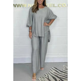 And Autumn 2025 New Wide Legs Trousers Casual Fashion Loose Top Size Two