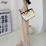 Women Loose Popular Tender Backless Femme Summer Round Neck Minimalist Vestidos Streetwear Mujer Casual Chic Solid
