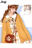 Women Solid Simple Single Breasted Pockets School Girls All-match Loose Kawaii Ins 2XL Leisure Fashion Outwear Chic