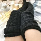 Zingj Style Knitting Socks Over The Knee Long Tube Long Pile Socks For
