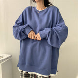 Solid Color Oversized SweatshirtOutfit