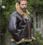 New Fur Integrated Men's Coat With Thick Coat Embroidered Velvet Jacket Burst