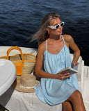 Women's Beach Dress Casually Bare Back Short Summer Sling Dress