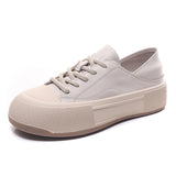 Layer Of Cowhide Shoes Women's Spring And Autumn Casual Women's Shoes Commuting Small White Shoes Korean Leather Single Shoes Korean Version Of The Trendy