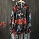 New Large-Size Loose Literary And Art Retro Broken Cotton Shirt With Long