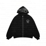 Fashion Brand Print Loose Sweater Y2K Hip Hop Street-Set T-Shirt Casual