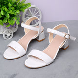 New High-Heeled Sandals Women's Coarse Heel Heel Women's Style Sandals Large Fashion Women's