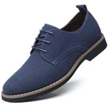 Zingj Men's Plus Size Frosted Casual Shoes Fashion British Lace Leather Shoes Men's Anti Velvet Shoes Wenzhou Shoes