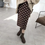 Polka Dot Midi Skirt- Outfit