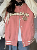 Vintage Embroidery Varsity Jacket- Outfit