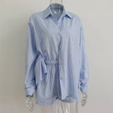 Summer Beach Sportswear Striped Two-piece
