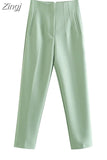 2023 Pants For Women Beige High Waist Woman Trousers Office Wear Black White Pants Streetwear Multicolor Baggy