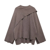 Short-Sleeved Scarf Short Knitted Coat ZA Fashion Temperament Autumn And Winter Women's