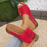 Flower Slippers Women's Slopes With A Thick Summer Cool Slippers 2025 Summer New