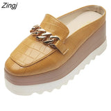 Women Flip Flops Comfortable Rubber Platform Shoes Women Casual Round Toe Flat Loafers Flats Autumn Women Shoes