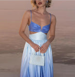 Women's Explosive Gradient Sling Ribbon Ribbon Dress Body