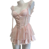 Dress Fairy Fluttering Super Fairy Pendant Net Canopy Skirt Female Summer Sexy Pure Lust High-End Gentle