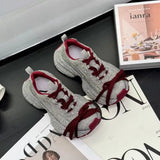 Goods Full Of Old Dad Shoes In The Spring And Autumn Of 2025 New Thick-Bottomed Sports Fried Street Sports And Leisure