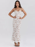 New High-End Women Decor With Thin Sexy Sling Dress Dress Long Dress Buns Hip
