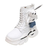 Martin Boots Female Autumn Winter 2025 New Station Locomotive Boots Female Boots Cartoon Korean Version High Help Ankle