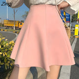 Women Candy Color Ball Gown Loose Korean Style Street Wear Mujer Simple Kawaii Girlish Fashion New Arrival Popular