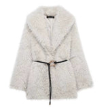 Women's Clothing Explosion Autumn And Winter Street Fashion Faux Fur Warm