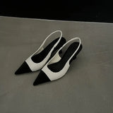 Fragrant French Sharp High-Heeled Women 2025 Summer New Color Wear Temperament Fashion Bag Head