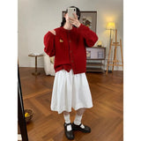 Wind Soft Knitted Cardigan Women's Autumn And Winter 2025 Korean Version Of The Collar Loose Casual Sweater
