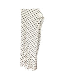 Xixi 2025 Spring New Temperament Commuting Solid Color Slim Waist Half-Body Skirt With Crooked Pencil Skirt
