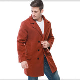 Winter New Ebay Double-Dled Middle-Long Men's Collar Hairs And Wind Coat