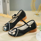 Zingj Women's Shoes Spring And Summer New Style Embroidered Cloth Shoes Simple Temperament Collocation Cheongsam Single Shoes Comfortable National Wind Female Embroidered