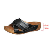 Women's Slope And Slippers 2025 Summer New Large-Size Casual Slippers Women's Thick Soles Light Cool Drag Women's