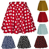 Summer Hot Wave Dot Mini Skirt Red