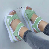 Thick-Bottomed Fish-Mouthed Sandals Women's Sports Wind-Dew With Slope And Beach Cool