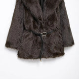 Women's Clothing New Temperament Collar Imitation Fur Medium And Long