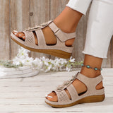 2025 Summer Anti-Slip Sandals Women's Line Glued Slopes And Flower
