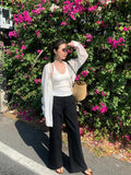 Xixi 2025 Spring And Summer New Simple Temperament Pure Knitted Bottom Sling Vest Women