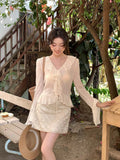 Xixi 13 Line 2025 Spring And Summer High-Rise Half-Dress Flash Fish Scaly Squint A-Word Ass Short Skirt