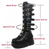 Martin Boots 2025 Autumn And Winter New Belt Buckle Bottom Punk Hottie Chivalier