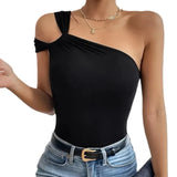 Zingj Women's Wear 2024 Fashion Sexy Off The Shoulder Waist Female Jacket Small Vest Senior Sense Temperament Pure Color