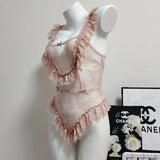 Sexy Pajamas Women 2025 New Pure Lust Style Lace Summer Thin Sling Joint Pajamas