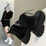 Martin Boots Women's New Korean Version Of Fashion Women's Shoes Thick Bottom With Sided Zipper Women's Boots In Autumn/Winter
