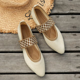 Flat-Bottomed Ballet Flat-Soled Single-Shoe Girl Knitted Pregnant Women's Shoes Light-Mouthed Boat Shoes Bean