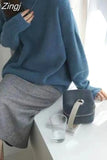 for Women Fashion Autumn Winter Korean Fashion Loose Knitwear Long Sleeve Casual Women's Turtleneck 2023
